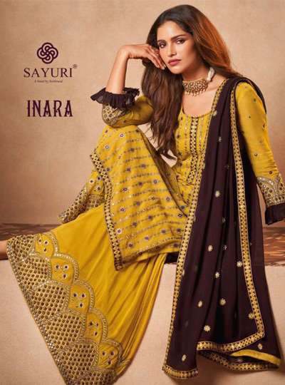 SAYURI INARA BY AASHIRWAD CREATION 129 TO 131 SERIES WHOLESA...