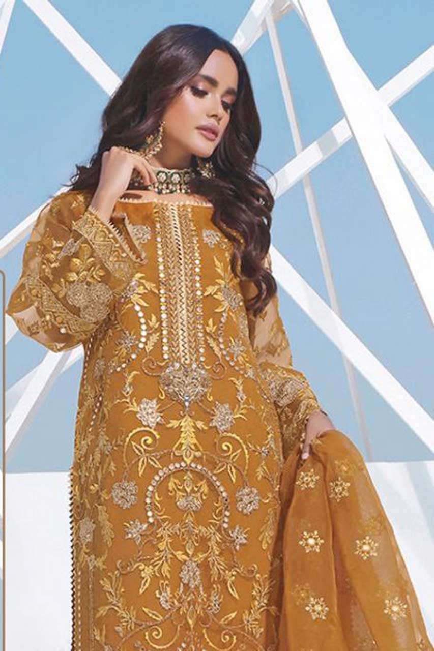 HIT DESIGN BY RAMSHA 452 SERIES WHOLESALE NET SEMI STITCHED ...