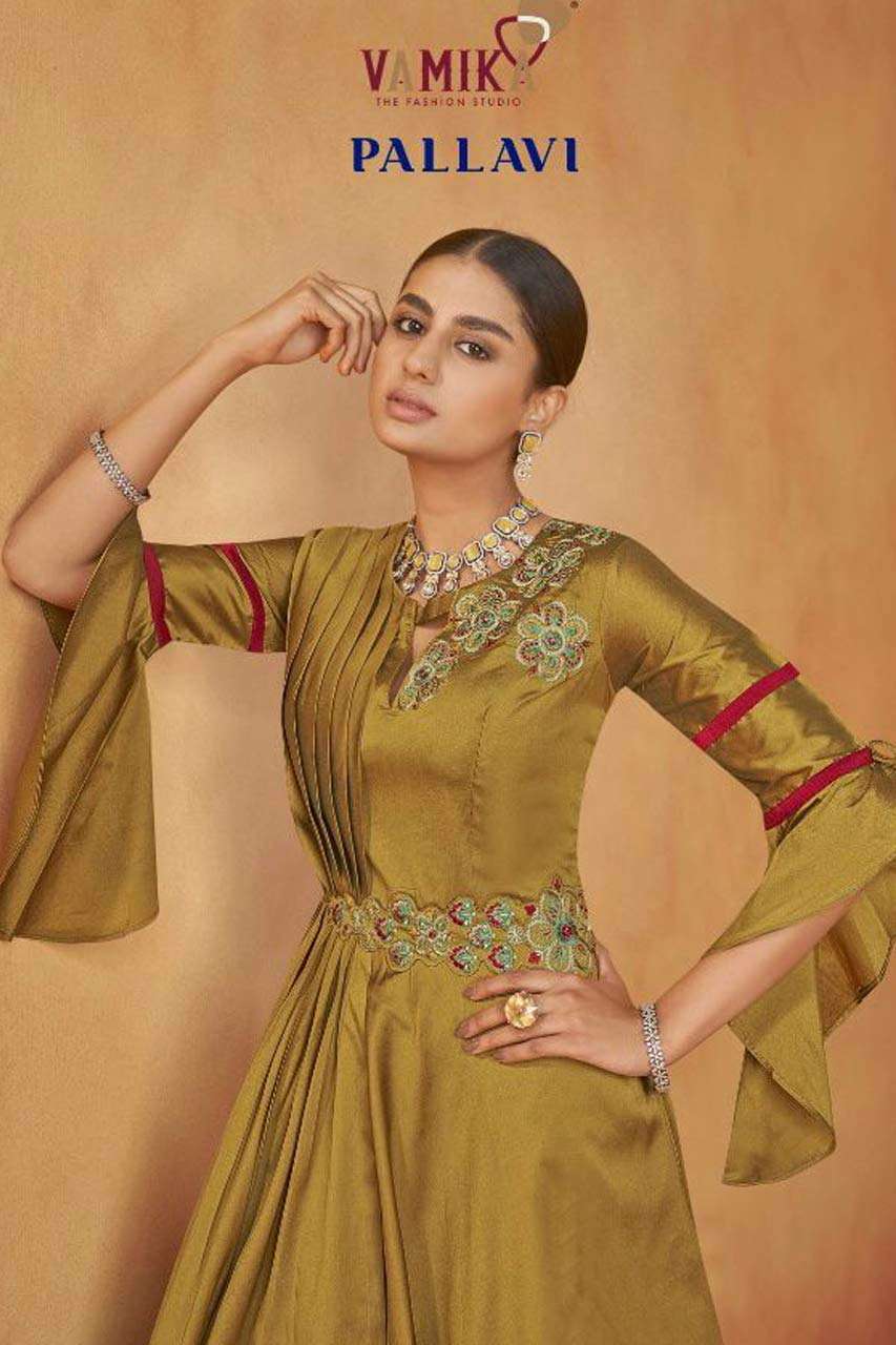 PALLAVI VOL-1 BY VAMIKA 6001 TO 6008 SERIES WHOLESALE SILK F...