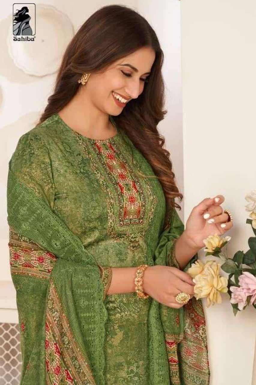 KANIKA BY SAHIBA 408 TO 480 SERIES WHOLESALE SATIN SEMI STIT...