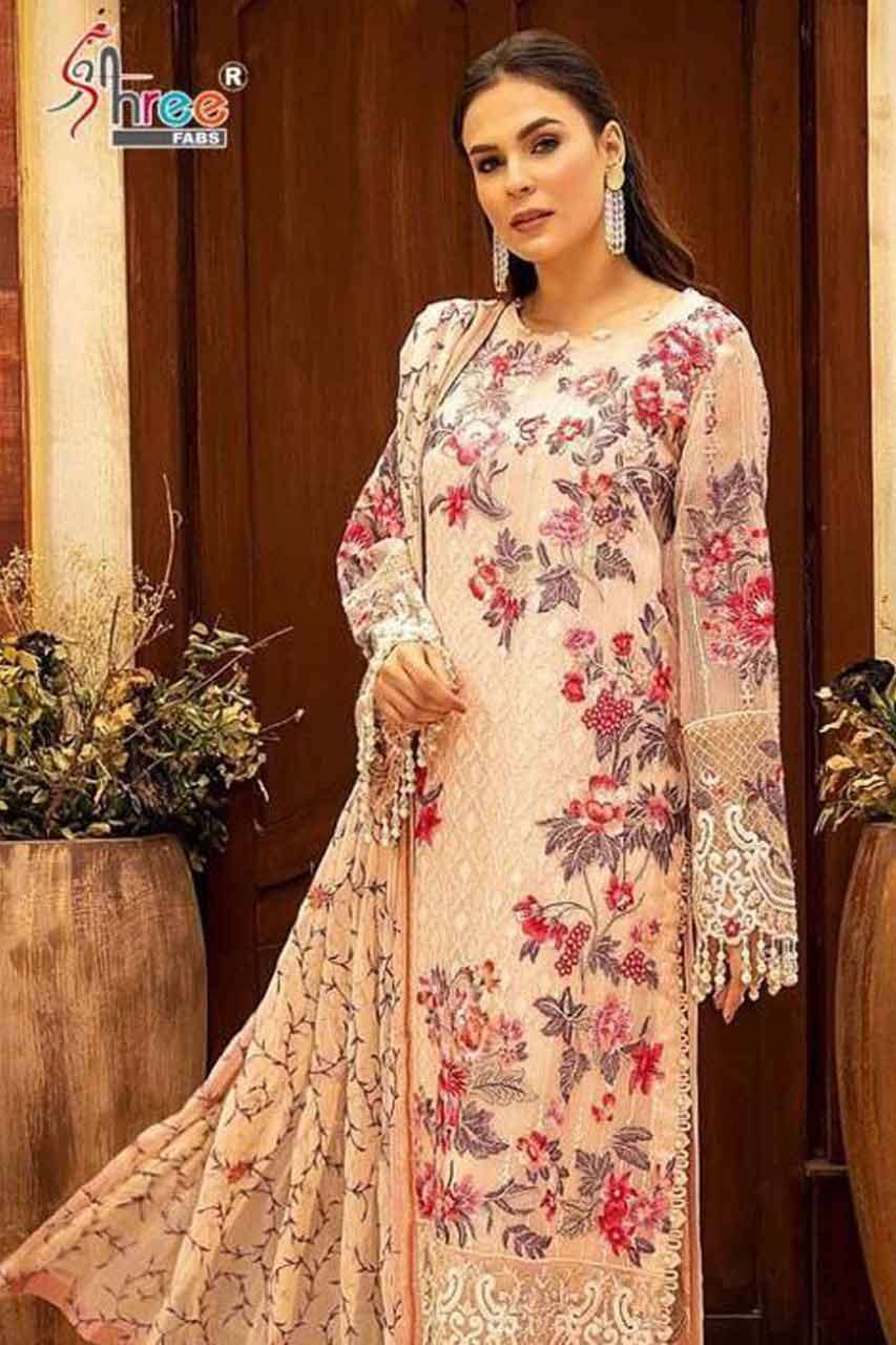 HIT DESIGN BY SHREE FABS 341 SERIES WHOLESALE NET SEMI STITC...