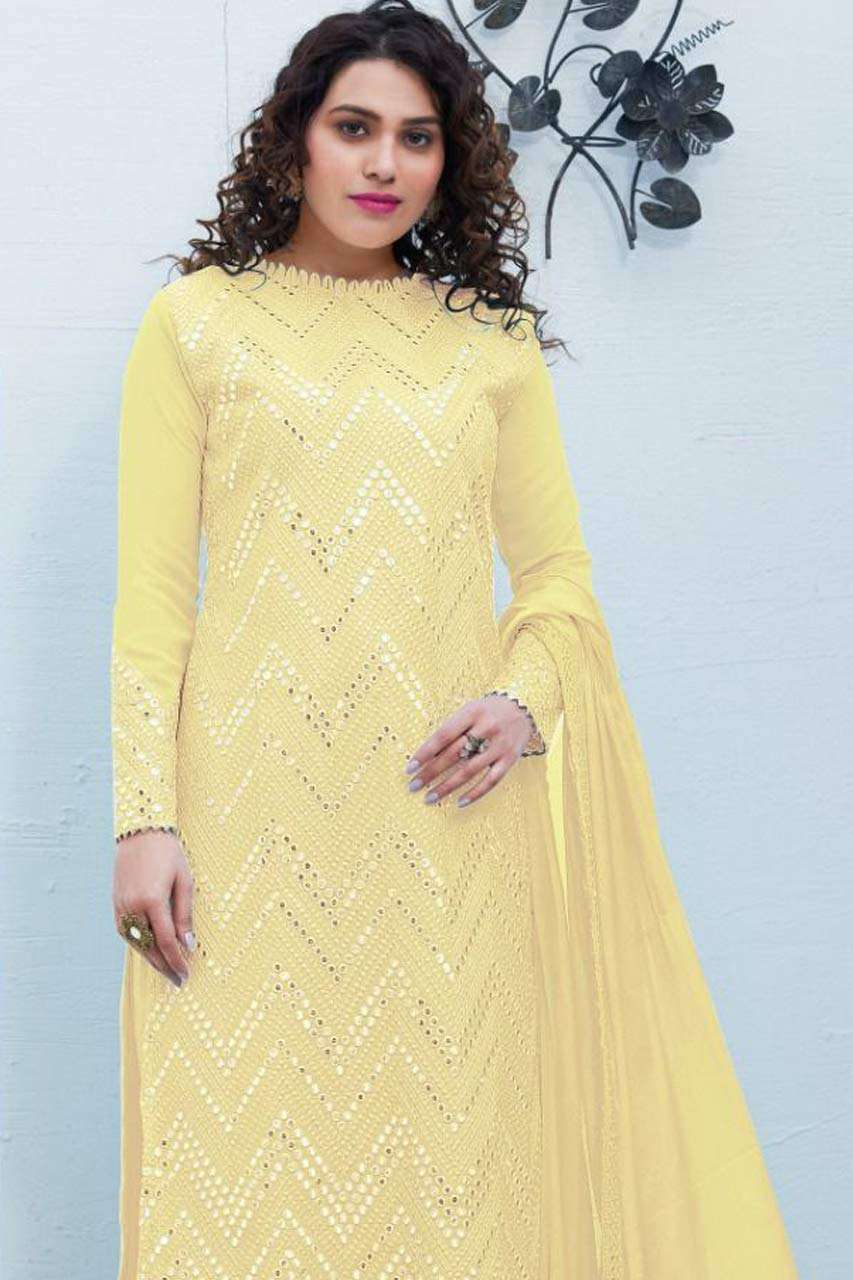 RAMSHA CHIKANKARI BY RAMSHA 01-K SERIES WHOLESALE GEORGETTE ...