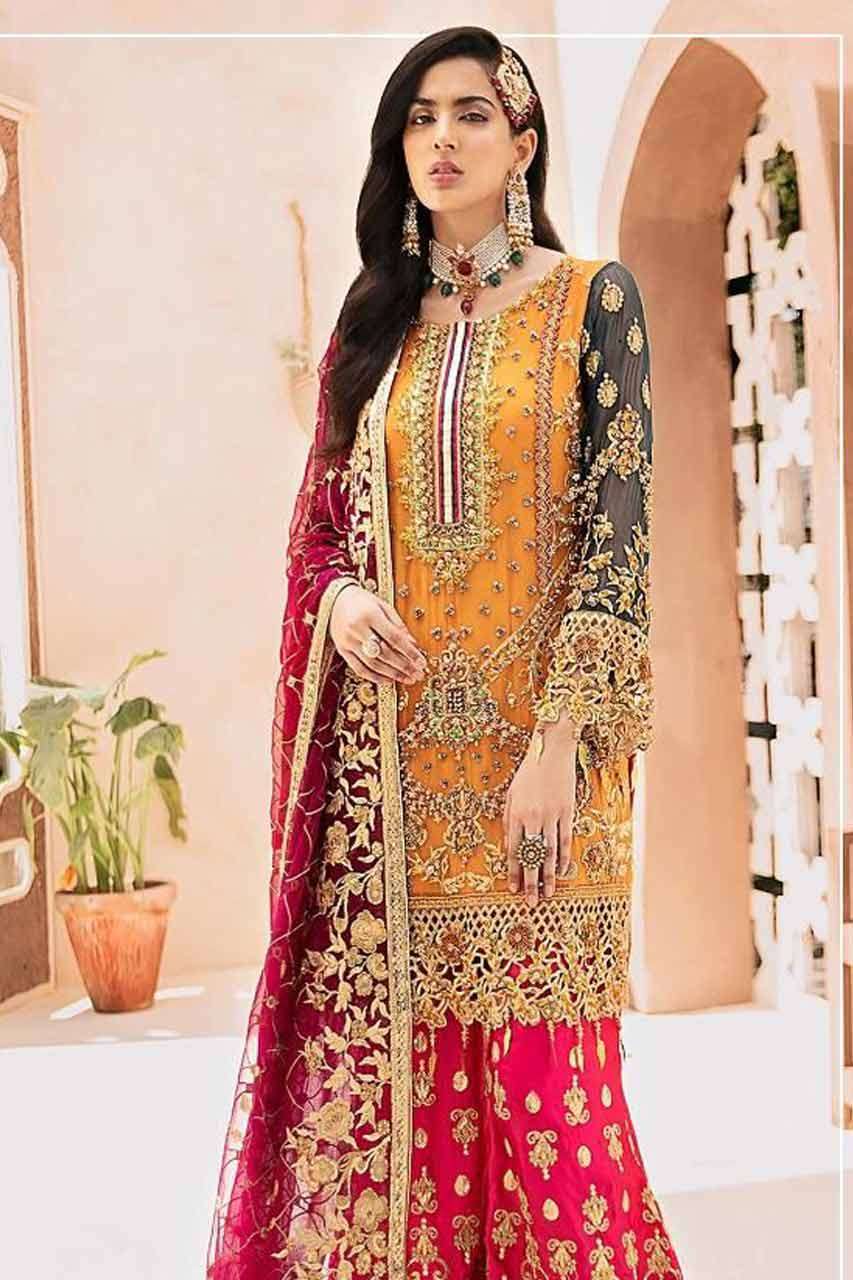 ROSEMEEN BY FEPIC 1082 SERIES WHOLESALE GEORGETTE SEMI STITC...