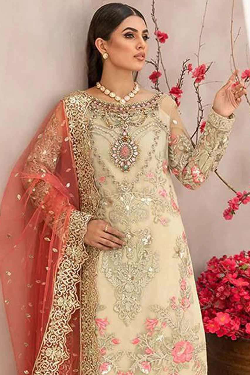 ROSEMEEN BY FEPIC 1208 SERIES WHOLESALE GEORGETTE SEMI STITC...