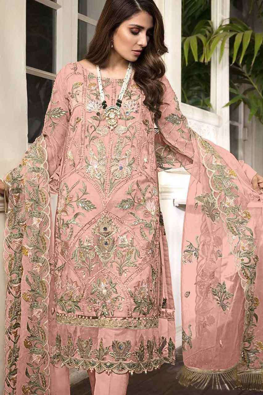 ROSEMEEN BY FEPIC 5157-B SERIES WHOLESALE GEORGETTE SEMI STI...