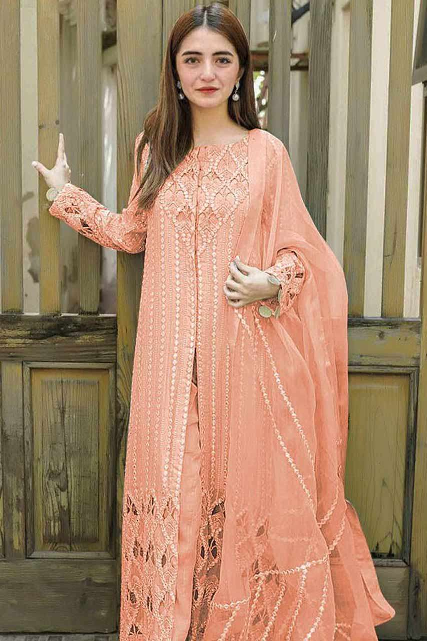 ROSEMEEN BY FEPIC 5196-B SERIES WHOLESALE GEORGETTE SEMI STI...