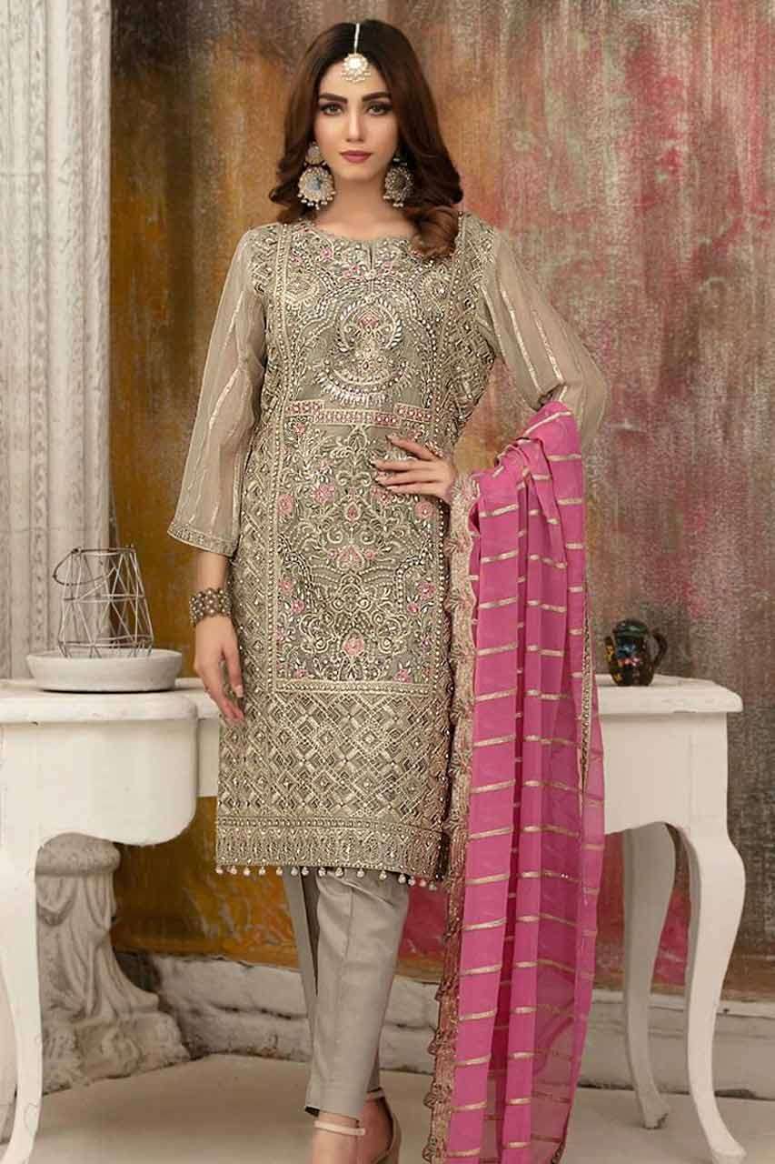 ROSEMEEN BY FEPIC 1216 SERIES WHOLESALE GEORGETTE SEMI STITC...