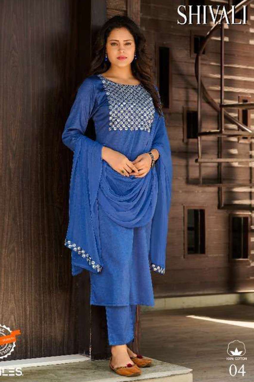 SHIVALI BY 100 MILES 1 TO 6 SERIES WHOLESALE COTTON FULL STI...