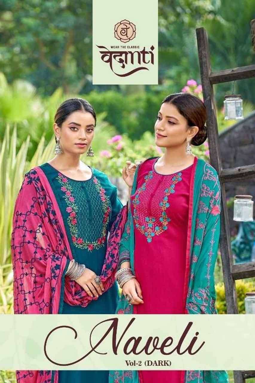 NAVELI VOL-02 BY VEDANTI 161 TO 164 SERIES WHOLESALE SILK SE...