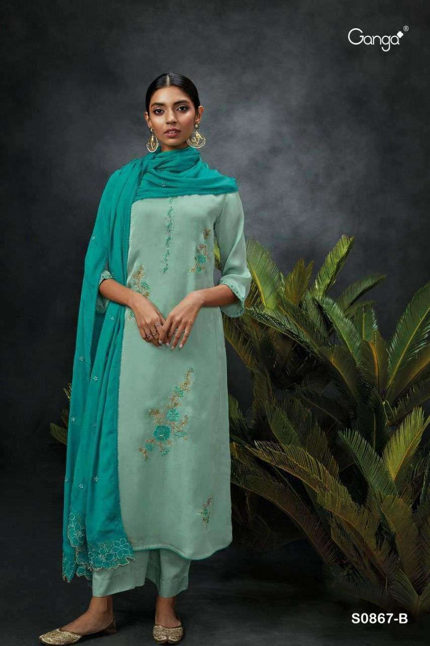 ANAHI BY GANGA FASHIONS 867-A TO 867-B SERIES WHOLESALE ORGA...